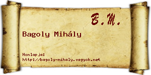 Bagoly Mihály névjegykártya