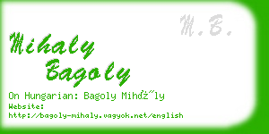 mihaly bagoly business card